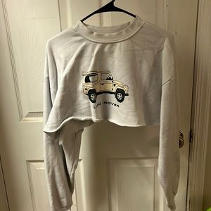 Cropped land rover crew neck from pacsun